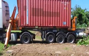 Pose de containers
